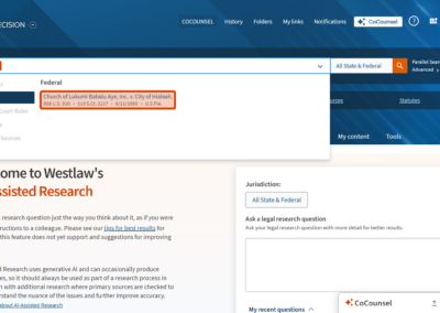 1. Start by pulling up your case on Westlaw.